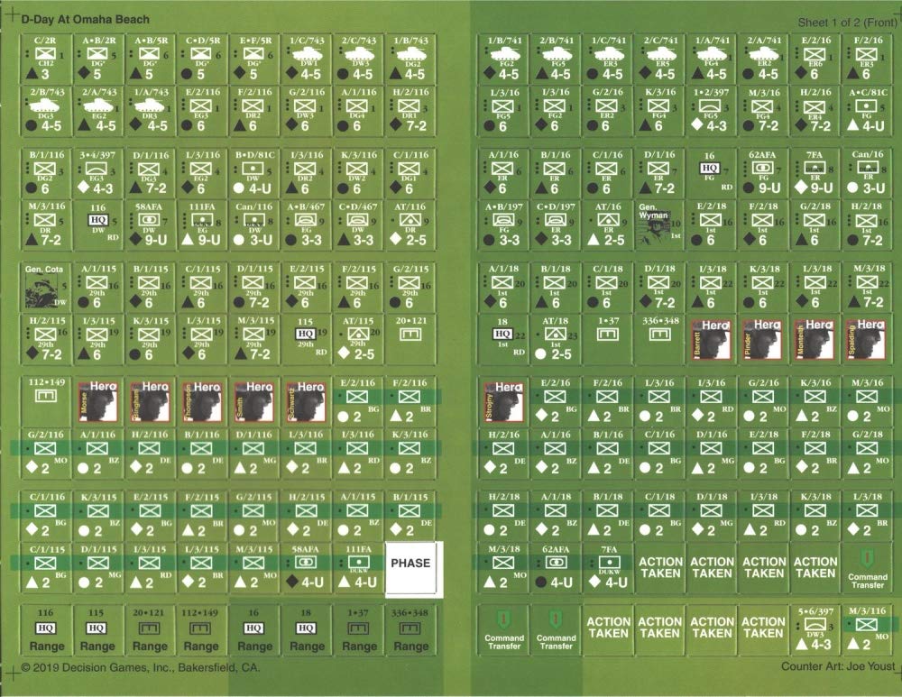 DG: D-Day at Omaha Beachhead Boardgame, 2nd Edition