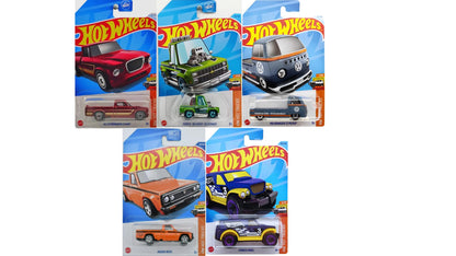 Hot Wheels Hot Trucks Die-Cast Cars, 5-Pack, Random Hot Trucks Collection