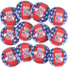 Fun Express - Patrotic Beach Ball for Fourth of July - Toys - Inflates - Beach Balls - Fourth of July - 12 Pieces