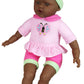 Doll Umbrella Stroller Set with 16" Baby Doll (African American)