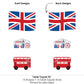 Big Dot of Happiness Cheerio, London - British UK Party Centerpiece Sticks - Table Toppers - Set of 15