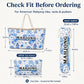 VEylixion 3 Pcs Empty American Mahjong Bags for Tiles and Racks and Mat, Blue Floral Mahjong Carrying Tote with Zipper Tile Pouch and Rack Sleeve