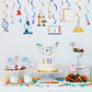 LINGTEER Science Hanging Swirls Streamers Chemistry Laboratory Erlenmeyer Flask Prop Sign Party Decorations