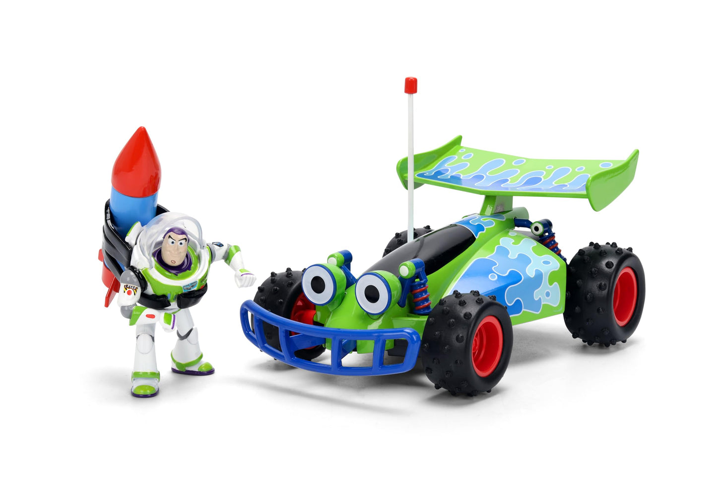 Jada Toy Story RC Turbo Buggy with Buzz Lightyear Figure 1:24 Scale Die-Cast Vehicle - Hollywood Rides Toys
