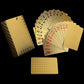 SFALCI 1pc Waterproof Plastic Poker Playing Cards PET Table Games Halloween/Thanksgiving Day (Golden Color)