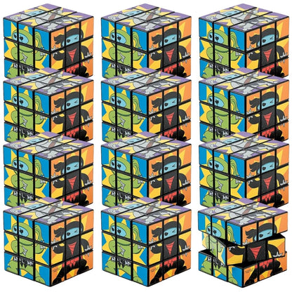 Fun Express - Ninja Mini Magic Cubes - Toys - Games - Puzzle Games & Mind Teasers - 12 Pieces