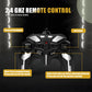 MUISHUYU Rechargeable Transform Remote Control Spider Car, Black Transforming RC Robot Toy 1:18, One-Key Deformation, 360° Drifting Vehicle for Kids