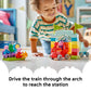 LEGO DUPLO Peppa Pig Train Ride with Grandpa Pig Building Toy - Train Toy for Toddlers, Ages 2+ - Sensory Toy for Girls & Boys - W/ 3 Figures -