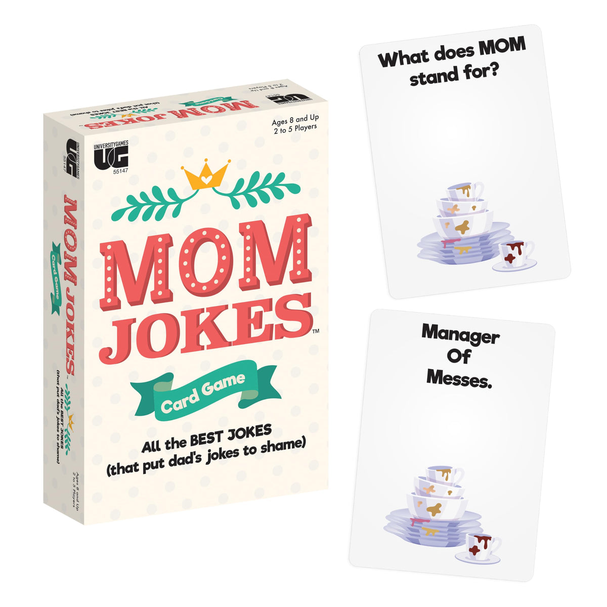 Mom Jokes Party Card Game for Families & Friends, and Game Nights, Ages 8+