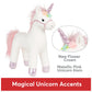 GUND Lily Rose Unicorn Stuffed Animal Plush Toy for Ages 1 and Up, White, 15”