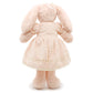 oits cute Small Soft Stuffed Animal Bunny Rabbit Plush Toy for Baby Girls 15inch (Pink Rabbit Wearing Pink Vintage Dress)