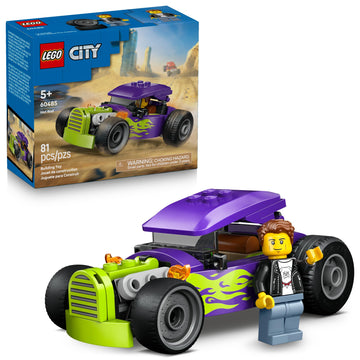 LEGO City Hot Rod Race Car Building Toy for Kids - Pretend Play Set for Boys & Girls, Ages 5+ - Toy Car W/Racecar Driver Minfigure - Gift Idea