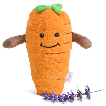warmies Microwavable & Weighted Stuffed Animals, Carrot - Heated Stuffed Animal Plushie for Warmth & Comfort - Cute Soft Plush Toys for Adults