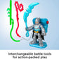 Fisher-Price Imaginext DC Super Friends Preschool Toys Batman Battle Multipack 9-Piece Figure Set with Light-Up Backpack for Ages 3+ Years