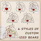XSTZR Personalized Wooden Bear Puzzle with Names Hugging Bears Family Puzzle Custom Mom/Dad/Family Members,Christmas DayPresent (Hug the Bear 1)