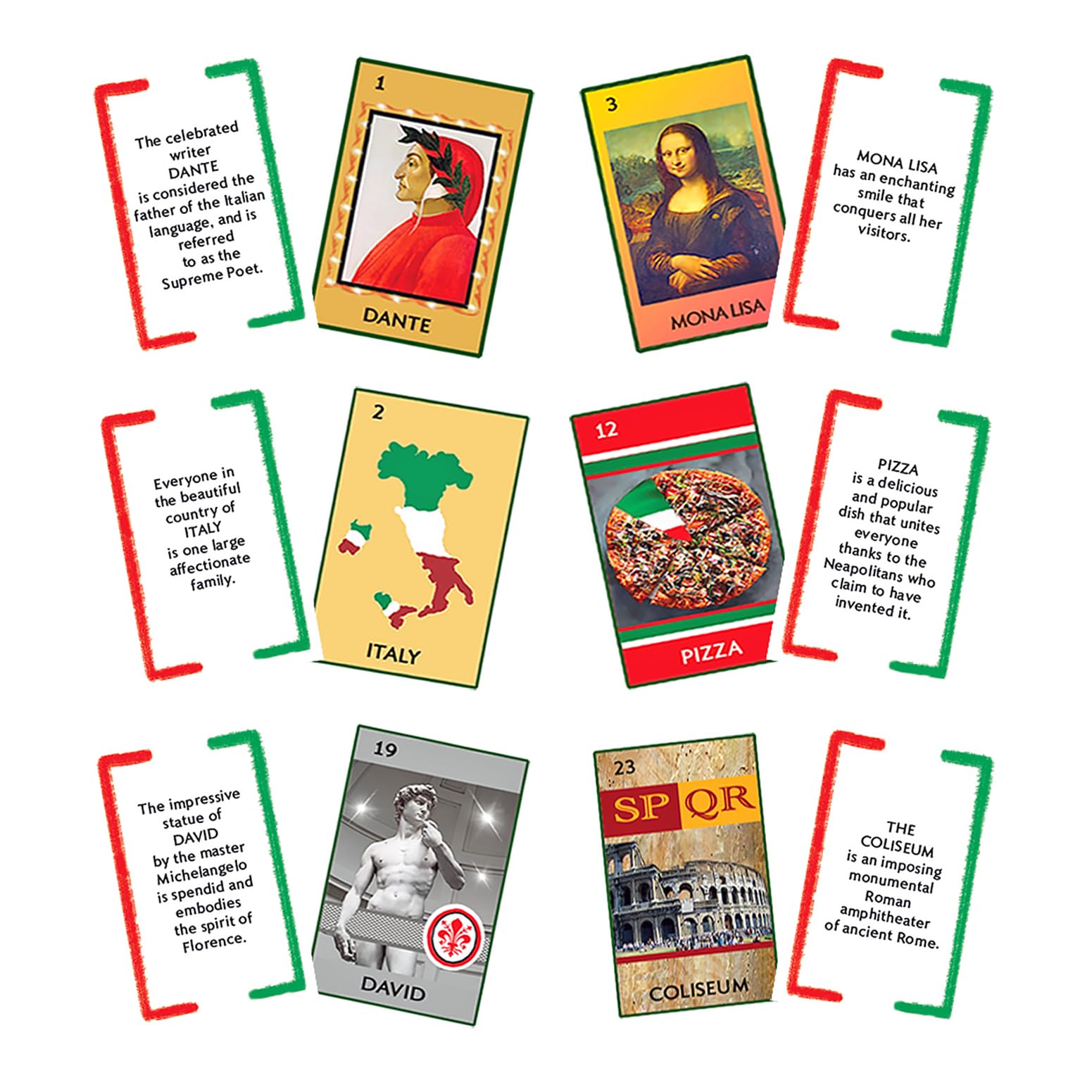 La Loteria Italiana | Fun Italian Bingo Game for Kids & Adults | 54 Colorful Cards with Tokens | Great for Family Game Night | 3-10 Players, Ages 7+ |