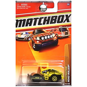 Matchbox Road Roller Yellow Construction Series (#1 of 14) 2010 Basic Die-Cast Vehicle (#37 of 100)