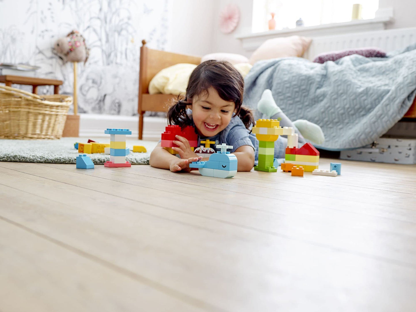 LEGO DUPLO Classic Heart Box 10909, First Bricks Building Toy, Educational Activity and Development Set, Early Learning Toys for Toddlers 1.5-3 Years