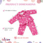 Emily Rose 18 Inch Doll Pink and White Snowflake Pajamas Gift Boxed | USA Brand 2-Piece Holiday PJs for 18" Dolls | Soft Warm Snuggly Doll Sleeping