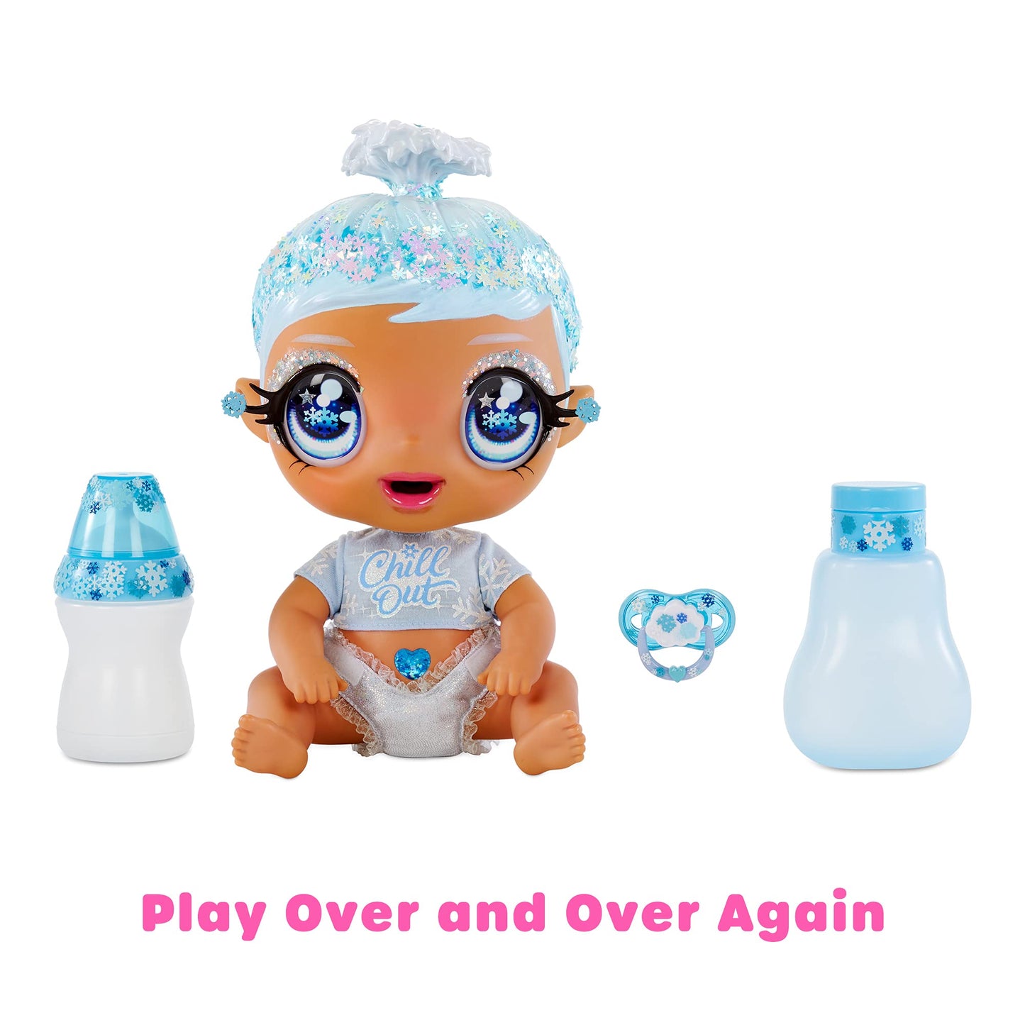 MGA Entertainment Glitter BABYZ, 1 Dpll, 3 Hair Color Changes
