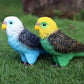 FLORMOON Animal Figures Realistic Large Parrot Plastic Early Educational Toys Cupcake Topper Party Gift for Kids 2+ Year Old(Blue)