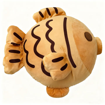 Roqei Cute Taiyaki Plush, 13" Kawaii Taiyaki Fish Stuffed Animal - Soft Stuffed Fish Plush for Home Decor, Perfect for Kids, Boys & Girls
