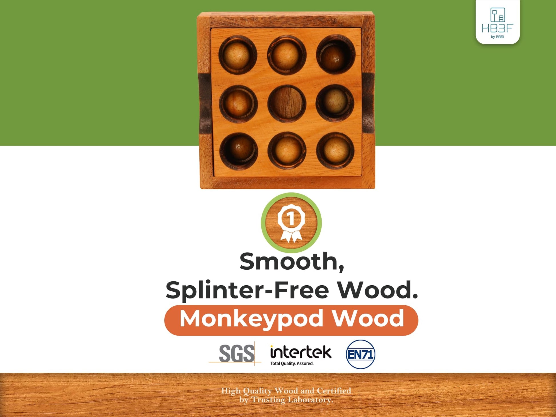 BSIRI Wooden Board Games Educational Sets Classic for Coffee Table or Home Decor and Living Room Decor Rustic Golf Game (Gopher Holes) Made by Wooden