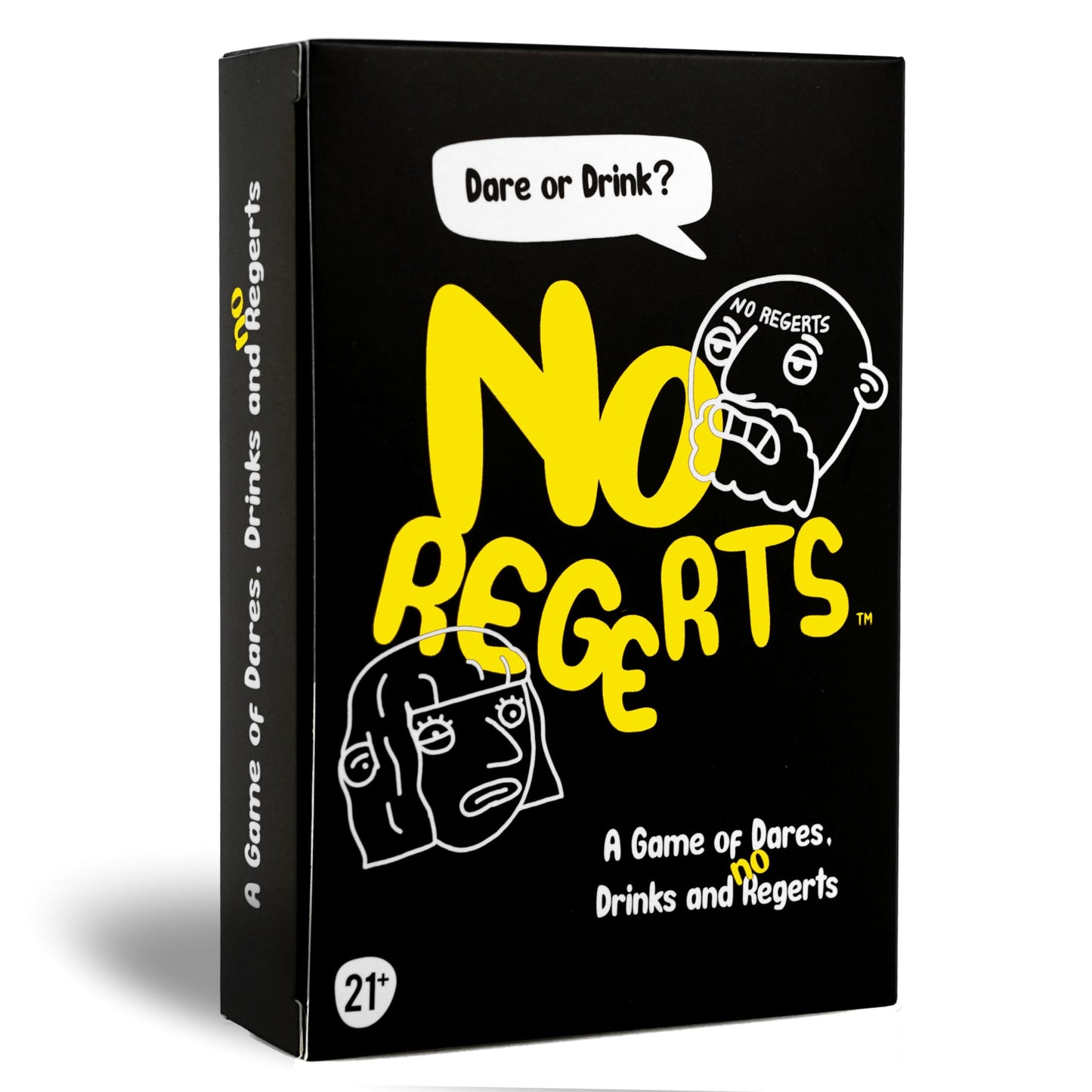 Mojo Games, No Regerts - A Game of Dares, Drinks and No Regerts. Adult Card Game for Game Night, Drinking Game, Party Game