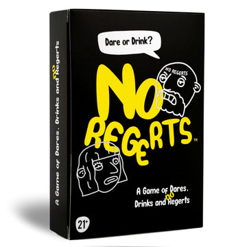 Mojo Games, No Regerts - A Game of Dares, Drinks and No Regerts. Adult Card Game for Game Night, Drinking Game, Party Game