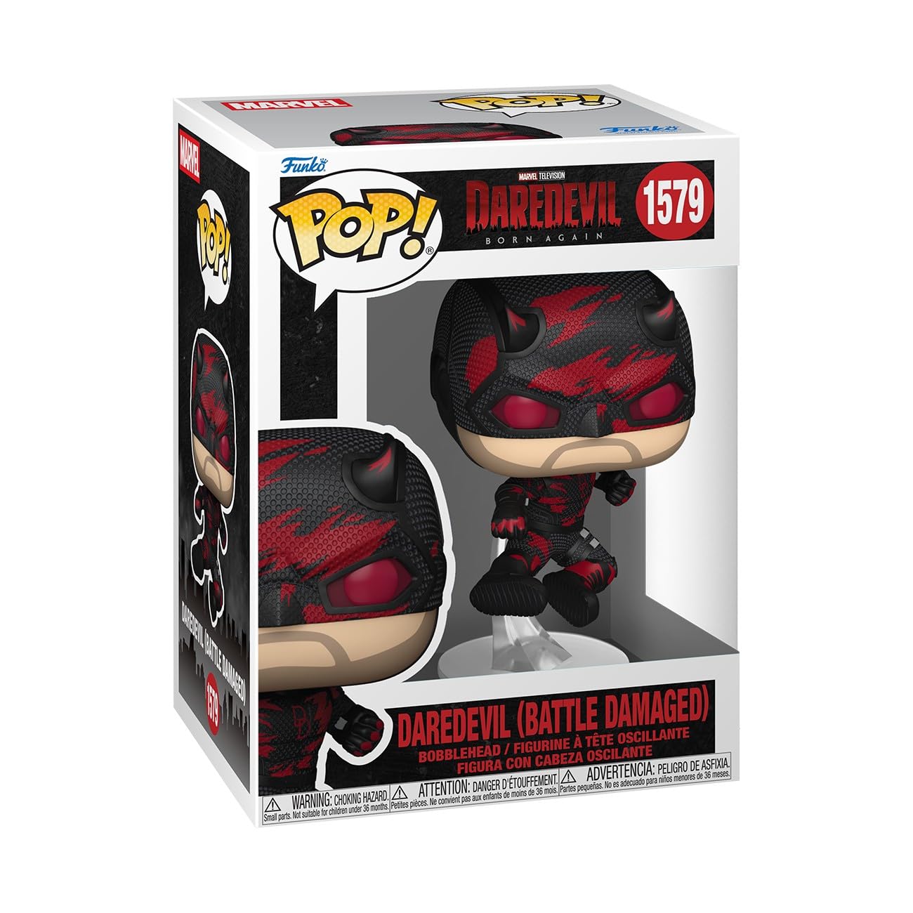 Funko Pop! Marvel: Daredevil: Born Again - Daredevil (Battle Damaged) - Collectable Vinyl Figure - Gift Idea - Official Merchandise - Toys for Kids