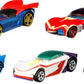 Hot Wheels Toy Cars 5-Pack, Set of 5 DC Character Cars in 1:64 Scale: Superman, Batman, Wonder Woman, The Joker GT & Harley Quinn