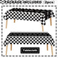 YWQIPABA Race Car Plastic Tablecloths Party Supplies,2Pcs 54 x 108 Inch Racing Checkered Flag Tablecovers for Kids Boys Two Fast Birthday,Race Car