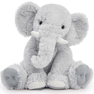 Toys Studio 19.6 Inch Stuffed Elephant Giant Plush Grey Elephant Stuffed Animal for Kids Girls Birthday Gifts Christmas Valentine's Day Mother's Day