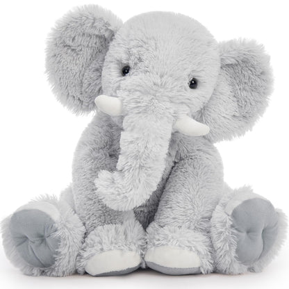 Toys Studio 19.6 Inch Stuffed Elephant Giant Plush Grey Elephant Stuffed Animal for Kids Girls Birthday Gifts Christmas Valentine's Day Mother's Day