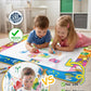 Wedopro Water Doodle Mat 40x30 - Mess-Free Toddler Toys for Ages 3-7 with 27 Pcs | Reusable Water Reveal Educational Drawing Mat for Kids with 24 ABC