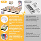 Cribbage Wars Board Game,2025 Wooden Cribbage Board Game Set Traps Games Classic Night Bar Games for Families with Built-in Storage Compartment