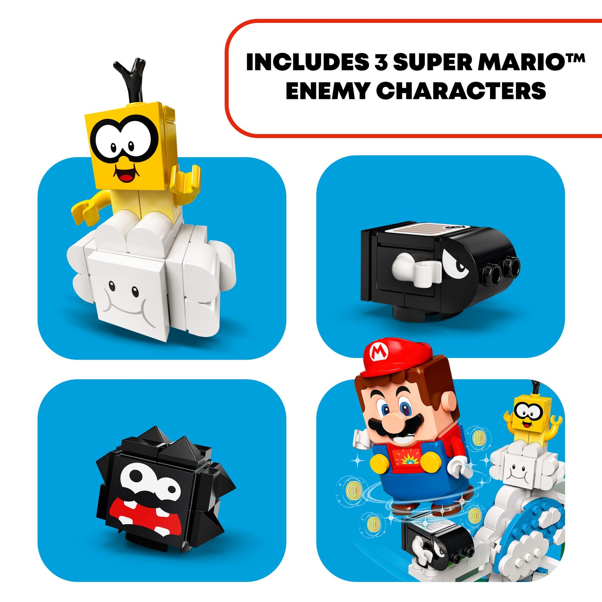 LEGO Super Mario Lakitu Sky World Expansion Set 71389 Building Kit; Collectible Toy Playset for Kids; New 2021 (484 Pieces)