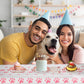 Dog Birthday Decorations, Puppy Party Supplies, 20 Plates and 20 Napkin and 1 tablecloth , Puppy Theme Birthday Party Decoration for Girl