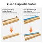 apinud Mahjong Racks with Magnetic Pushers for American Mahjong, 17.3 Inch Wooden Tile Holder Set of 4, Adult Card Game Accessories with Dice