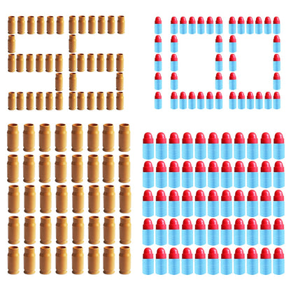 Tcxomino Soft Bullet Toy Gun Supplementary Soft Bullets Included 100 EVA Foam Bullets & 56 Shells