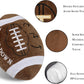 GiftExpress 12-Inch Plush Football Throw Pillow - Stuffed Soft Toy, Game Day Room Decor, Football Theme Cushion for Kids & Sports Fans