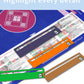 czzwak 4PC Mahjong Card Line Finder Strips - Bright Acrylic Strategy Tool for Beginners | Travel, Parties, Game Nights | Rules Helper & Accessories