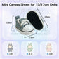 QIXINGWISE 17cm Dolls Shoes, Lace-Up Canvas Sneakers Mini Shoes for 17cm Dolls, Fingerboard Shoes, Mini Finger Shoes, Clothing Accessory for 6.7in