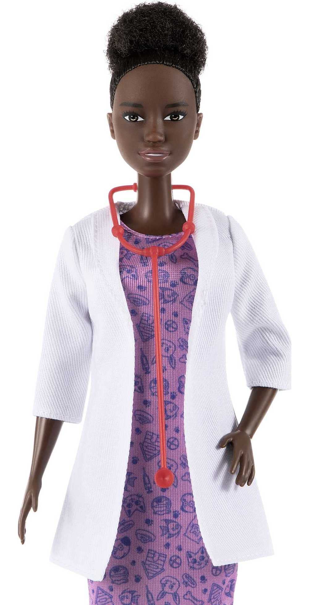 Barbie Careers Doll & Accessories, Brunette Pet Vet Wearing Removable Outfit with Puppy Figure, Travel Crate & 2 Additional Pieces
