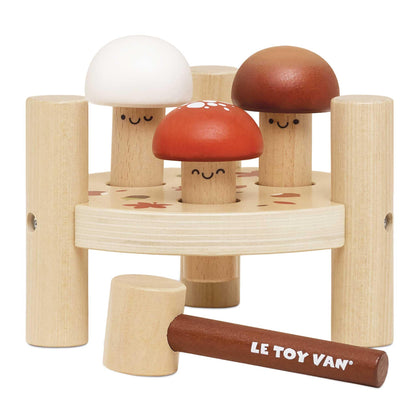 Le Toy Van - Petilou Wooden Educational Mr Mushroom Hammer Game Play Set | Suitable for Toddlers - Boys Or Girls 18 Months +