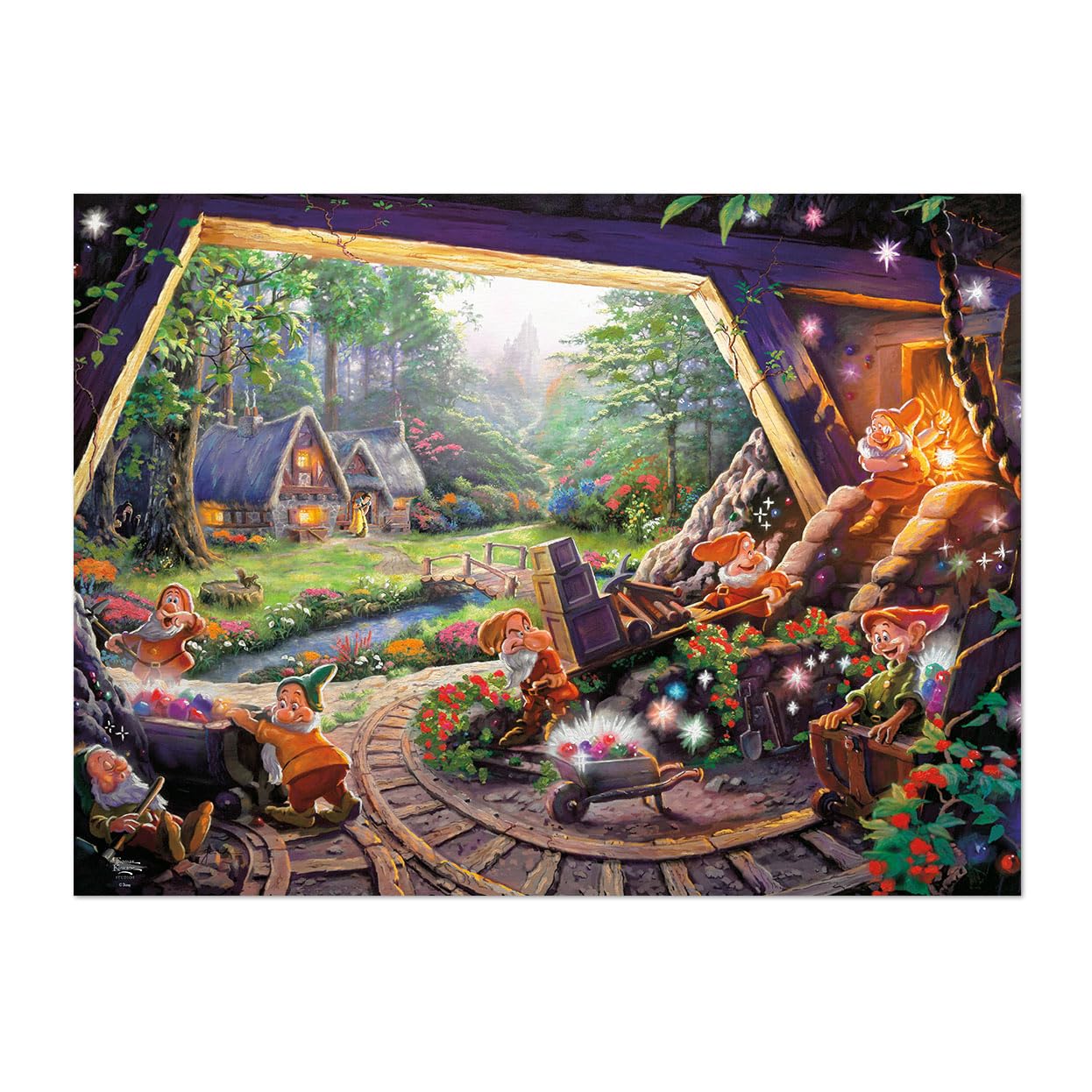 Buffalo Games - Thomas Kinkade Disney - Snow White - 1000 Piece Puzzle