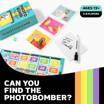Photobomb A Meme Game of Hilarious Image Cards & Storytelling, 125 Picture Cards & 1 Board, Great for Game Night with Family or Friends, Fun Board
