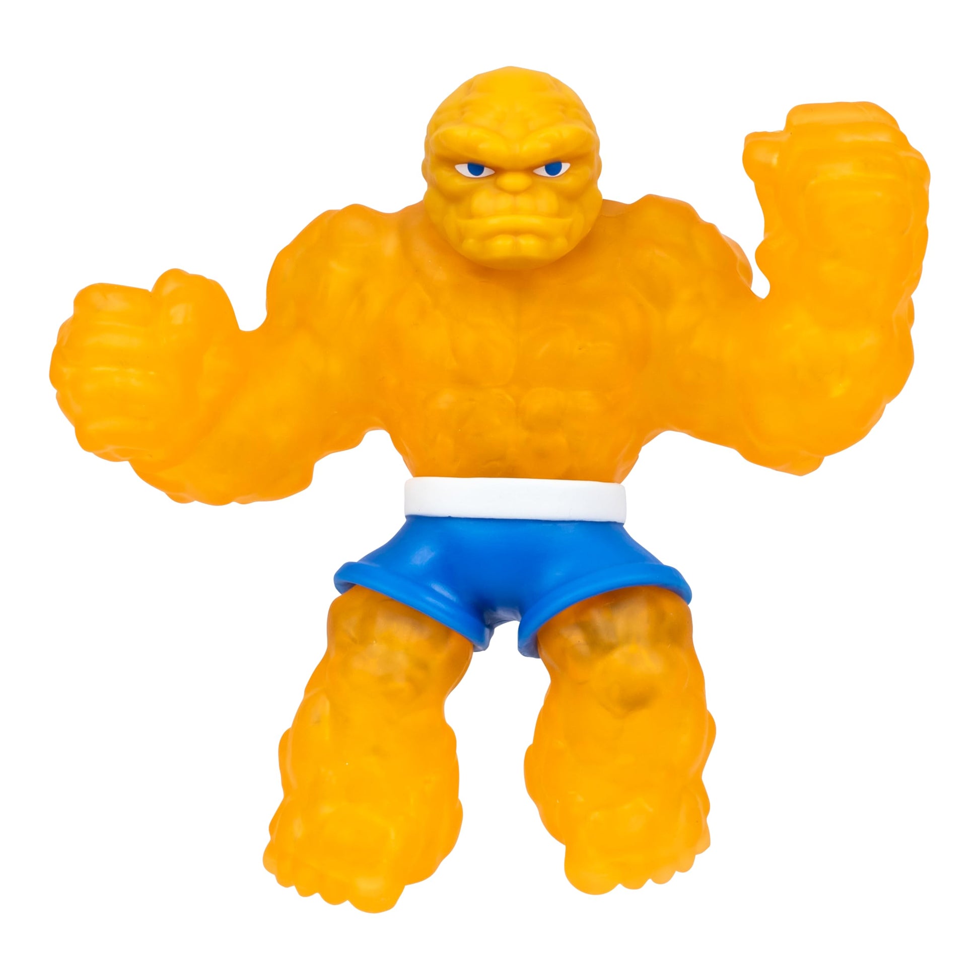 Heroes of Goo Jit Zu Marvel Studios The Fantastic 4 First Steps, The Thing, Stretchy, Goo Filled 4.5" / 11.4 CM Action Figure, with Unique Crunchy Goo