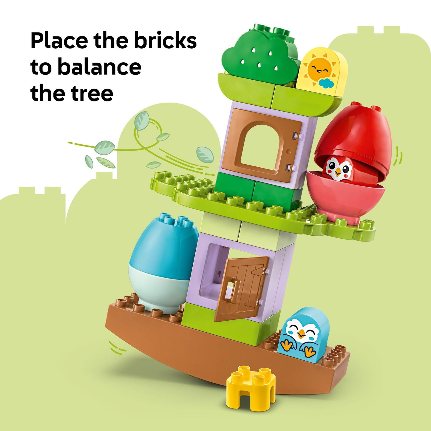 LEGO DUPLO My First Balancing & Stacking Tree Building Toy Playset - Gift for Easter for Toddlers - Learning & Educational Toy for Boys and Girls,