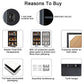 Zmiky Bobblehead Display Case Action Figure Display Case Bobble Head Shadow Box Wall Cabinet for 15 Figurines Display with Lockable Anti Fade Uv